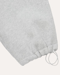 ankle cuff detail on heather grey sweatpants — Sand Castle Atelier