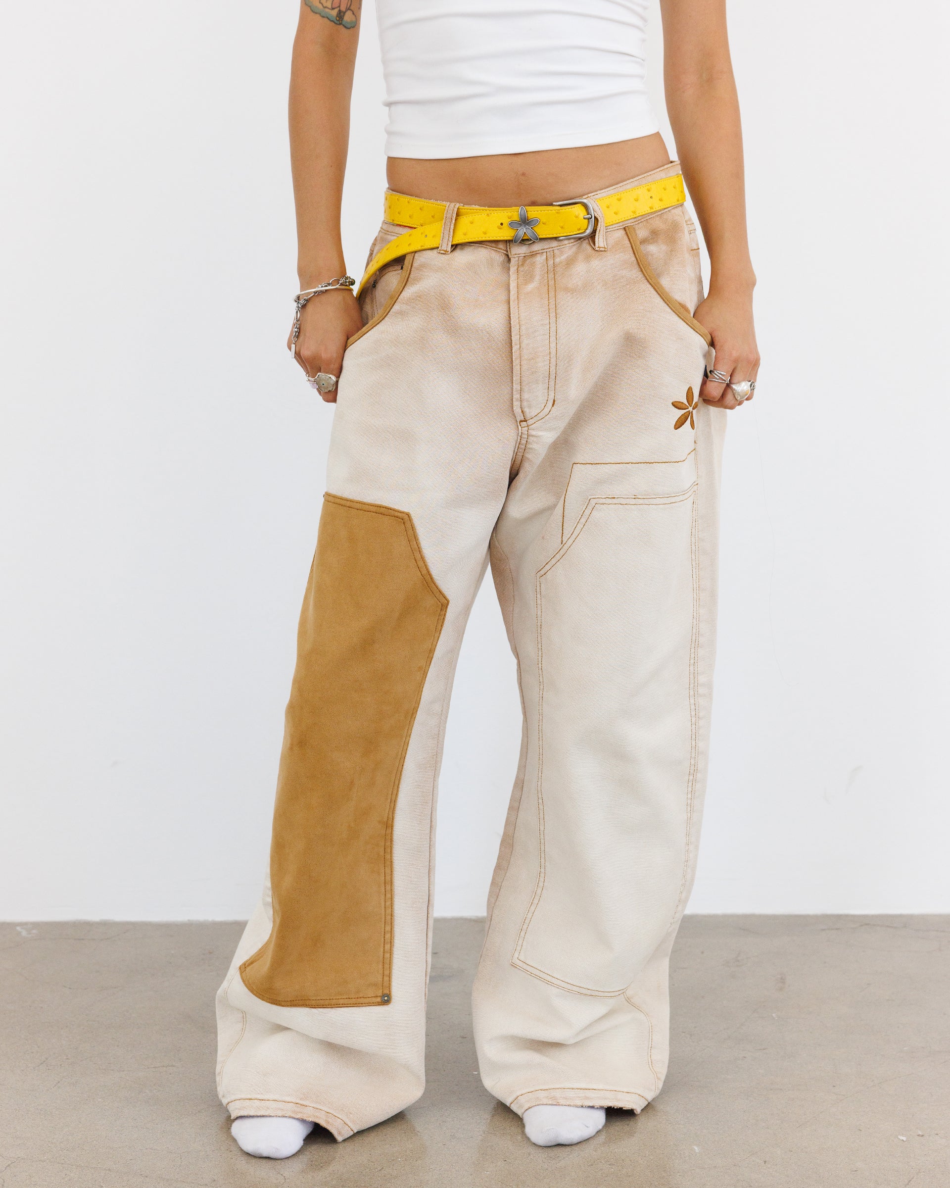 Suede Double Knee