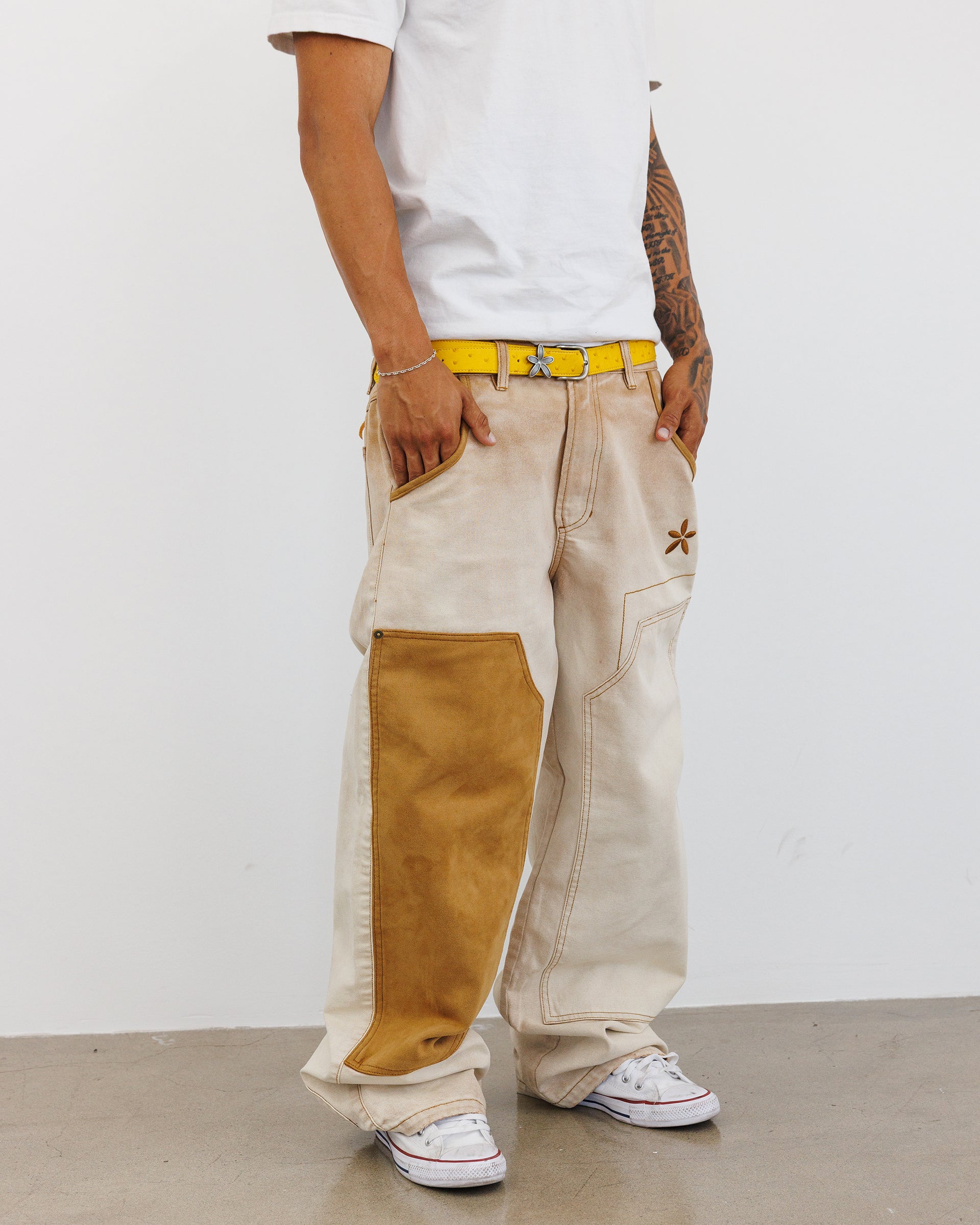 Suede Double Knee